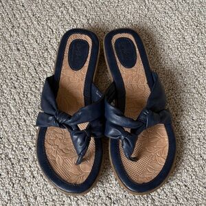 B.O.C. Women's Dark Blue and Tan Sandals
